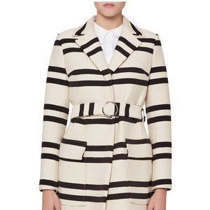 French Connection Escher Mac Ecru Blue NEWSize 6